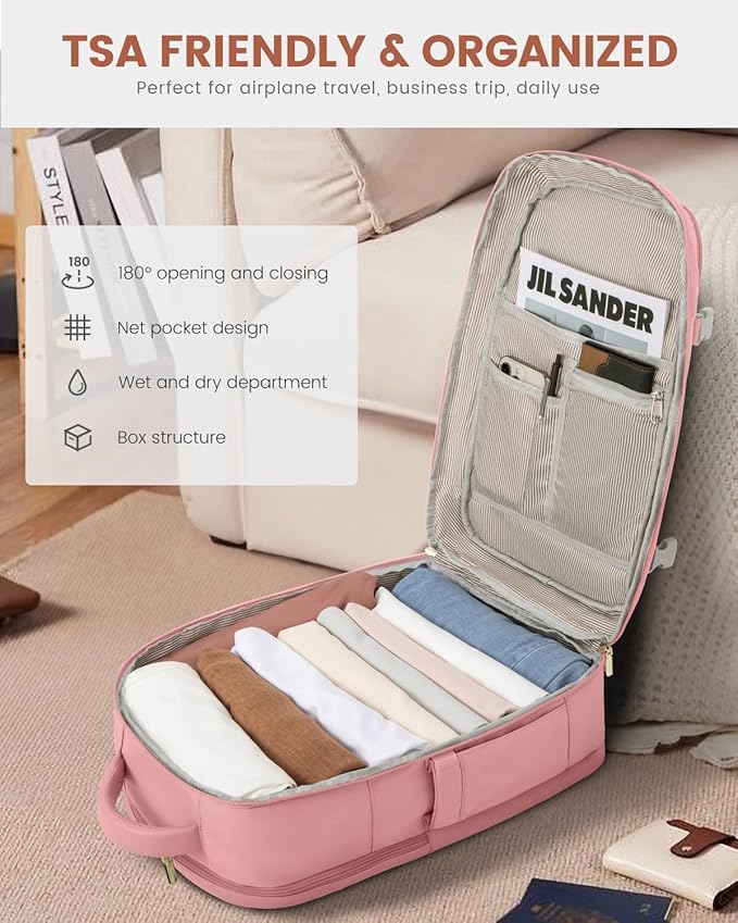 LOVEVOOK Travel Backpack For Women, 40L Carry On Backpack Flight Approved - Image 5