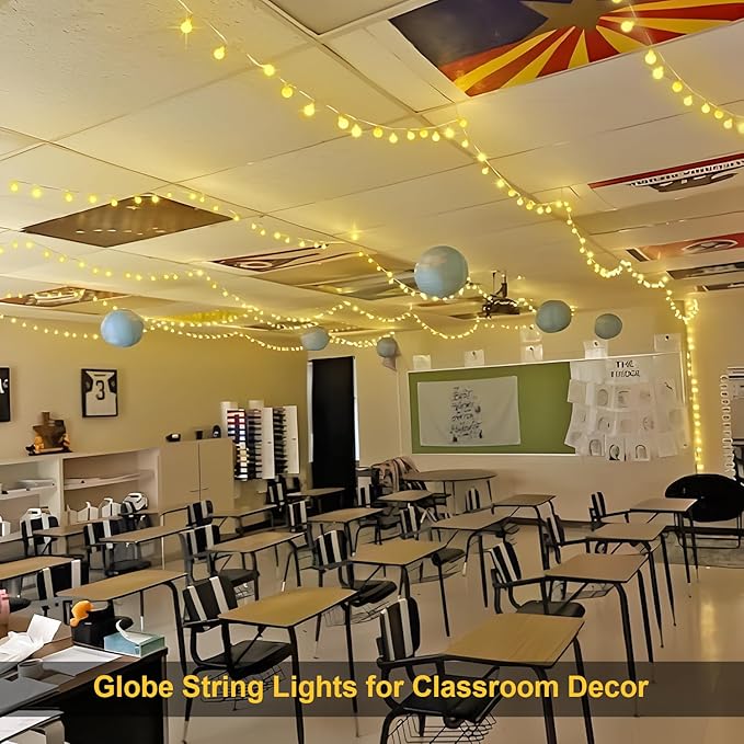 147ft Globe String Lights Outdoor Waterproof, 300 LED Indoor Christmas Lights - Image 3