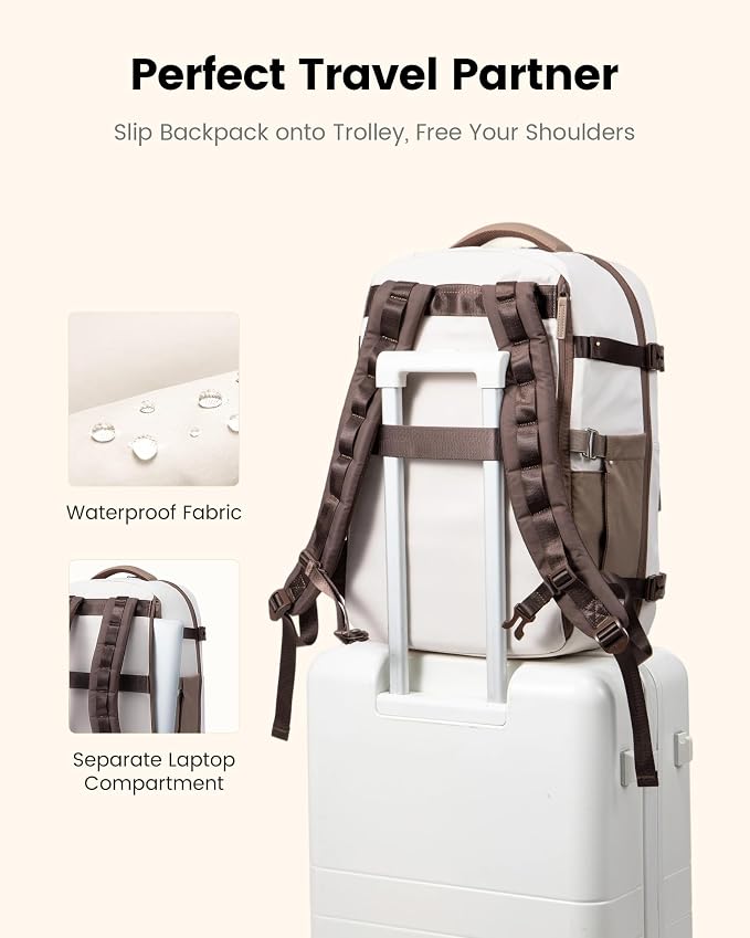 LOVEVOOK 40L Travel Backpack for Women, Airline Approved Carry On Luggage - Image 7