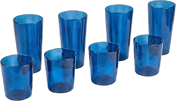 Fizz Bubbles Durable Acrylic 8-Piece Indoor/Outdoor Drinkware Set by AbodeHomewares-TheDesignDestinationforTabletopDrinkwareKitchenandPet