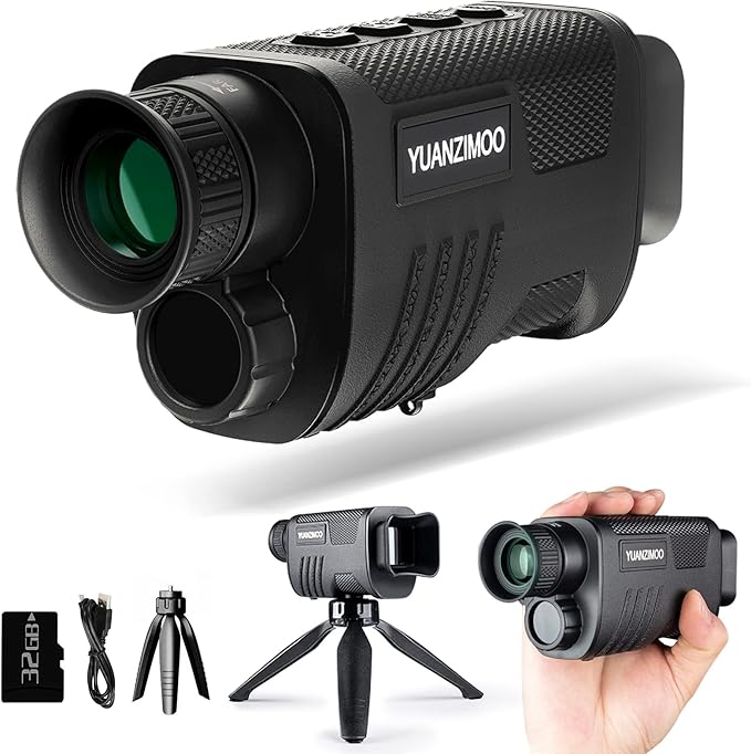 Upgraded Night Vision Monocular Digital Infrared Monocular Telescope by YUANZIMOO