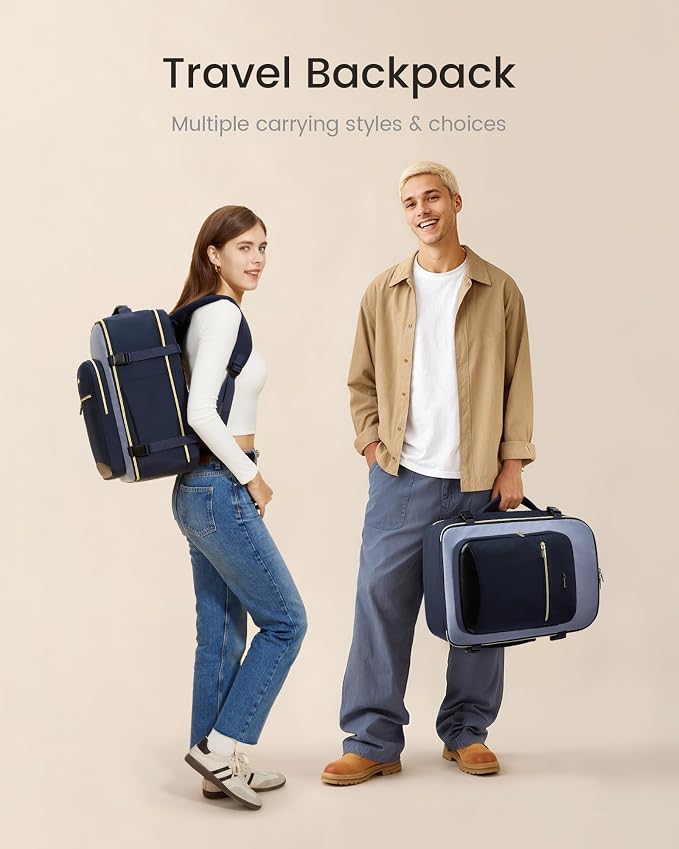 LOVEVOOK 56L Travel Backpack for Women & Men, Airline Approved Carry On Luggage - Image 7