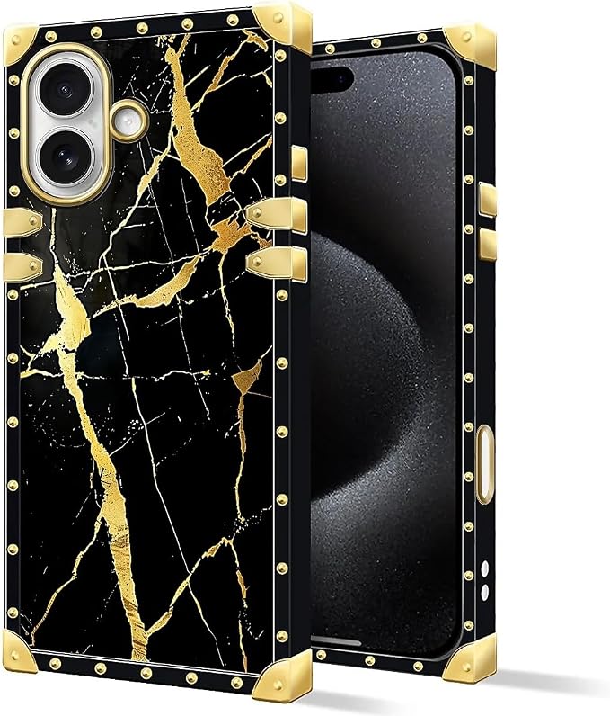 for iPhone 17 Case Luxury Golden Decoration - Image 2