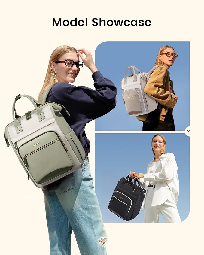 LOVEVOOK Laptop Backpack for Women Work Bag - Image 2