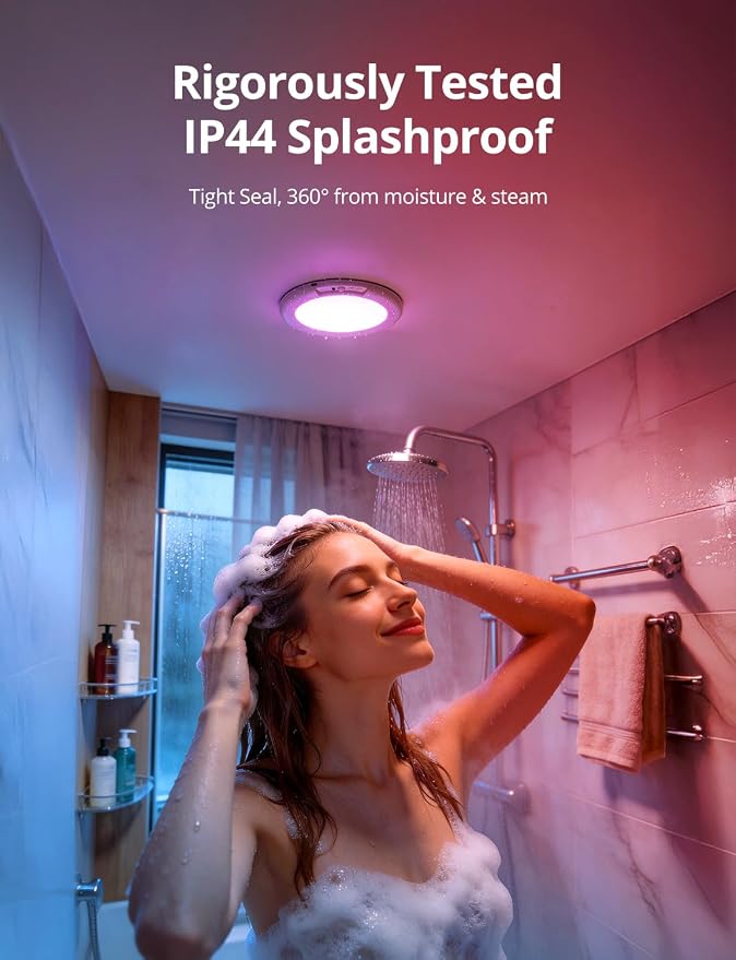 Bojim Rechargeable RGB Waterproof Shower Ceiling Light - Image 6