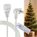 10 FT Clear Extension Cord, Indoor Thin 2 Prong Extension Cord by Yeatel
