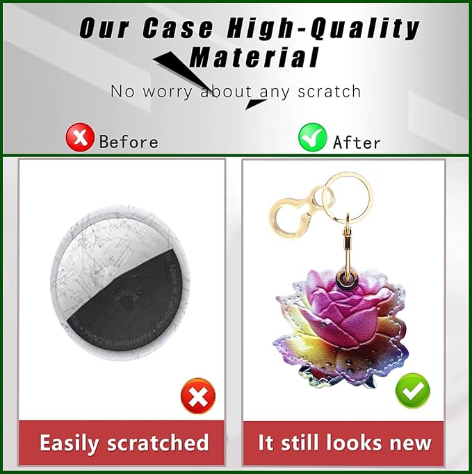 Leather Keychain Holder Case Compatible - Image 3
