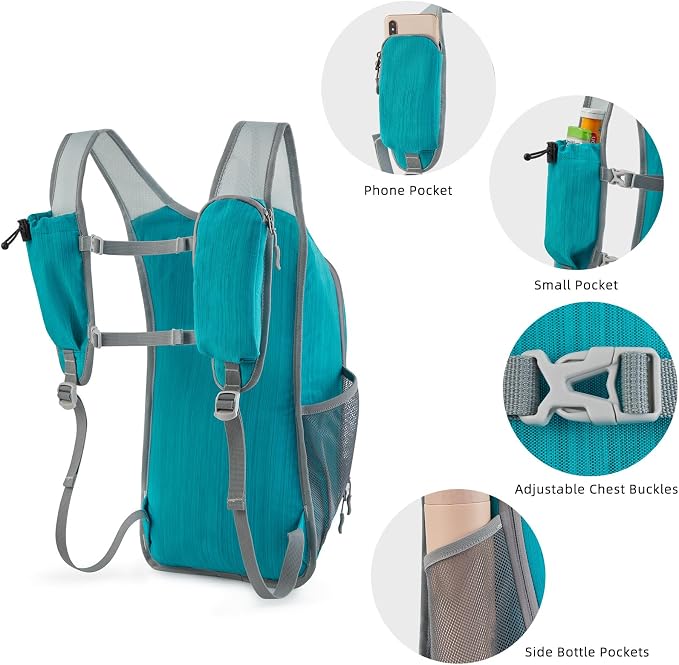 G4Free 15L Hiking Daypack Lightweight Travel Backpack Packable Outdoor Casual - Image 3
