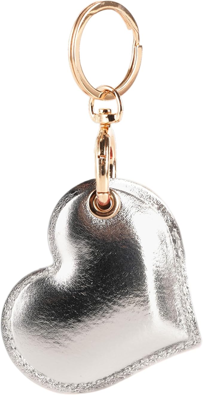 Leather Charm Keychain Holder Case Compatible by BORKUANA