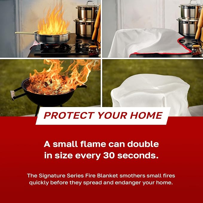 Signature Series Fire Blanket | Flame Suppression Fiberglass Blanket - Image 4