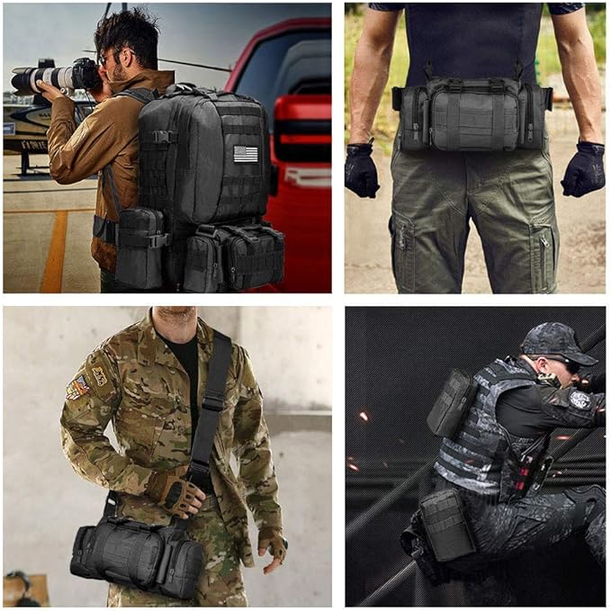 CVLIFE Tactical Backpack Military Army Rucksack 60L Large Assault Pack - Image 8