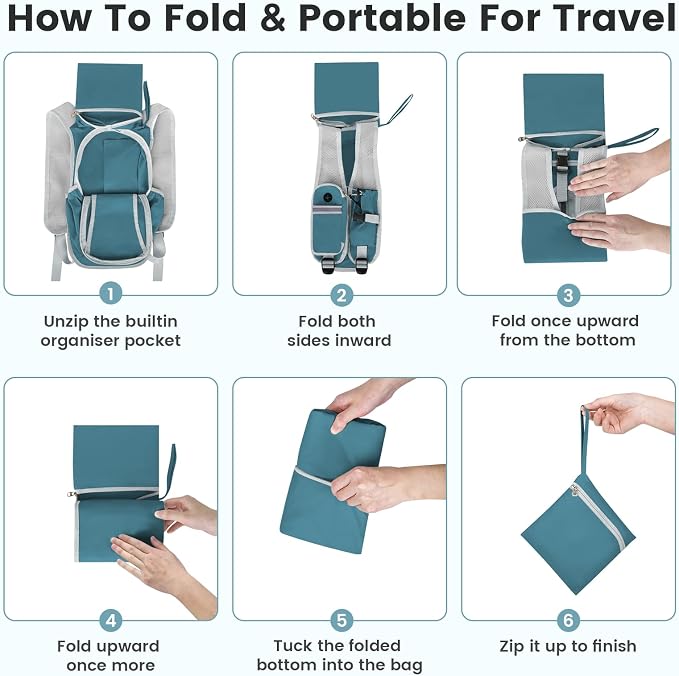 Small Hiking Backpack 15L-Lightweight Packable Foldable Backpack - Image 7