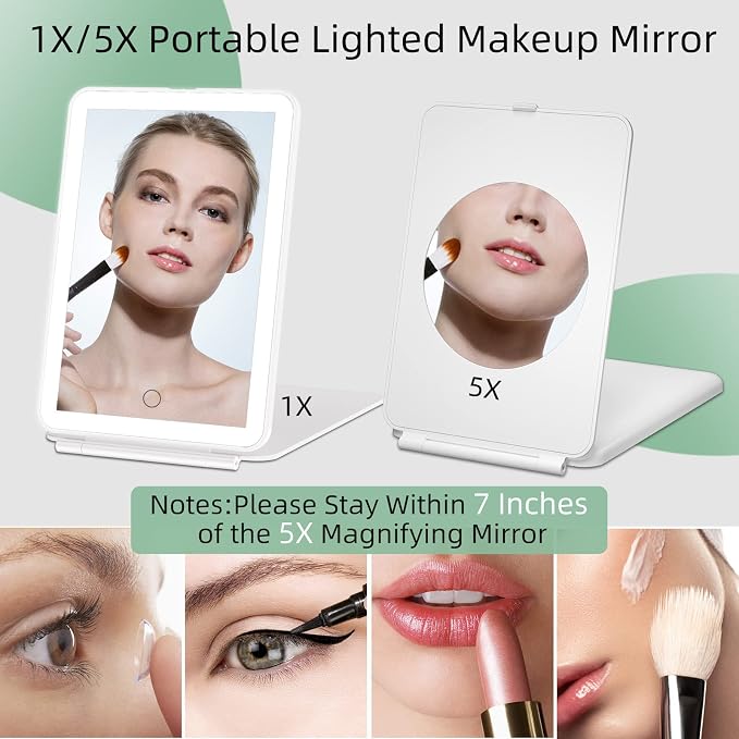 FUNTOUCH Rechargeable Portable Makeup Mirror - Image 2