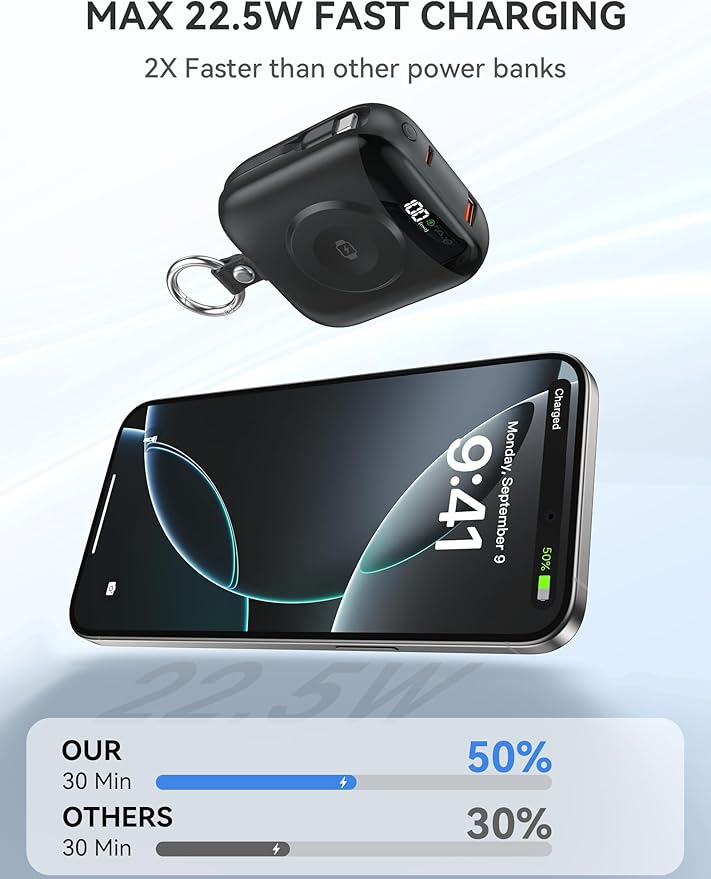 Portable Charger, 10000mAh 22.5W Fast Charging Power Bank - Image 4