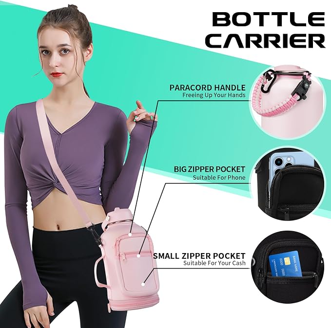 Half Gallon Water-Bottle with Straw - Image 7