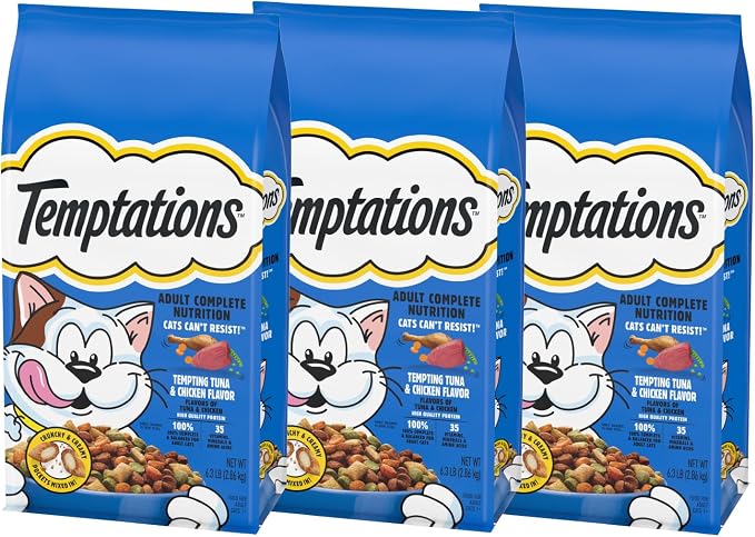 Temptations Tempting Tuna & Chicken Flavor Adult Dry Cat Food, 6.3 lb. Bag by Temptations
