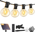 Brightever 25FT Solar String Lights Outdoor Waterproof, G40 Solar Lights by Brightever
