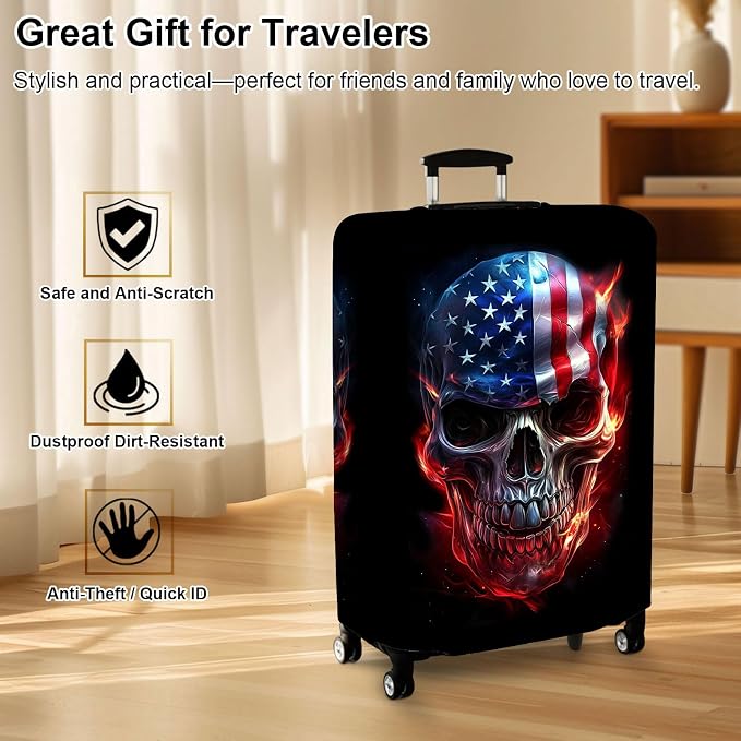 Luggage Cover Protector for 19-20 Inch Suitcases, TSA Approved Elastic Travel - Image 7