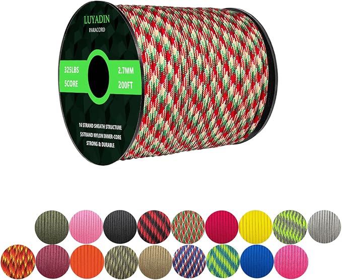 Paracord 325lb Diameter 2.7mm by LUYADIN
