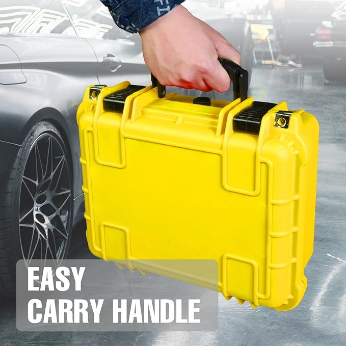 Jack Boss 14x 11.5x 6.5 Inch Hard Case, Portable Weather Waterproof Protective - Image 6