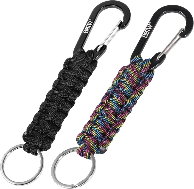 EOTW Paracord Keychain for Men Women Paracord Carabiner Backpack Keychain by EOTW