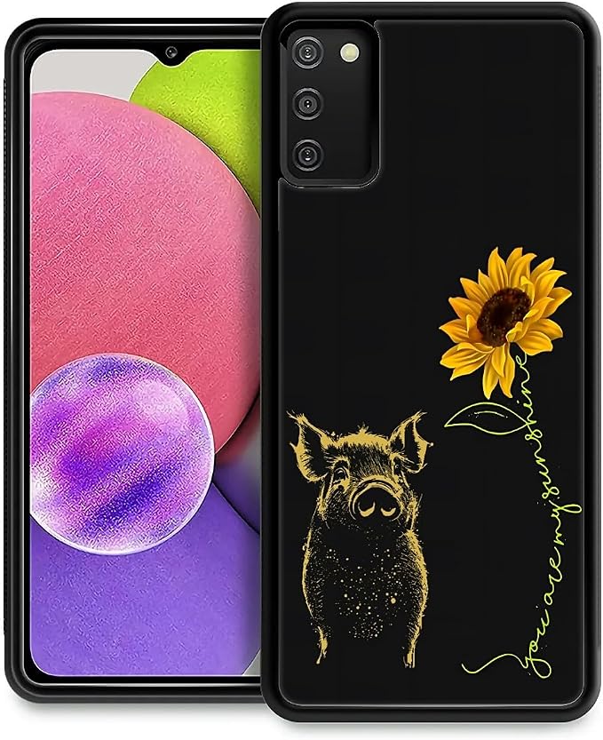 for Samsung Galaxy S20 FE Case, Pig Sunflower Yellow Sunshine Pattern Graphic by FKBRCL4U