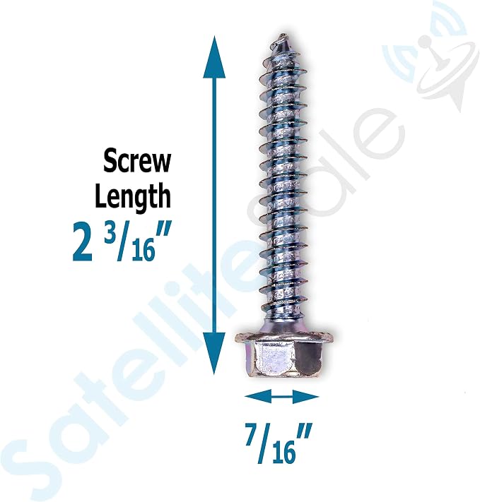 SatelliteSale Universal Roof Patch Kit 10x Zinc Plated Lag Bolts and 5X Mastic - Image 4