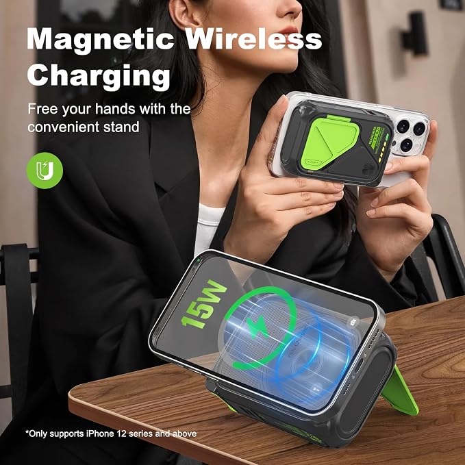 SEANCHEER P05 Portable Charger, Magnetic Power Bank, Small Wireless PowerBank - Image 3
