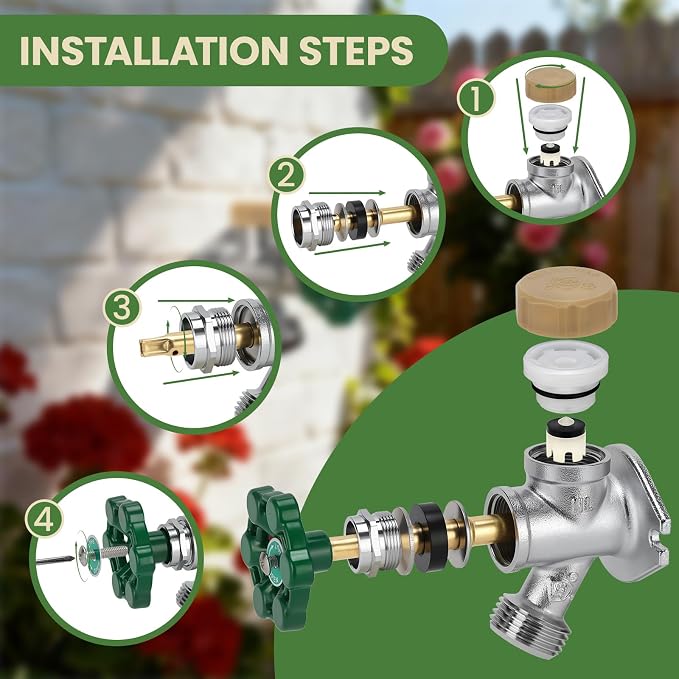 Watflow Frost Outdoor Faucet Repair Kit, Hose Bib Replacement - Image 3
