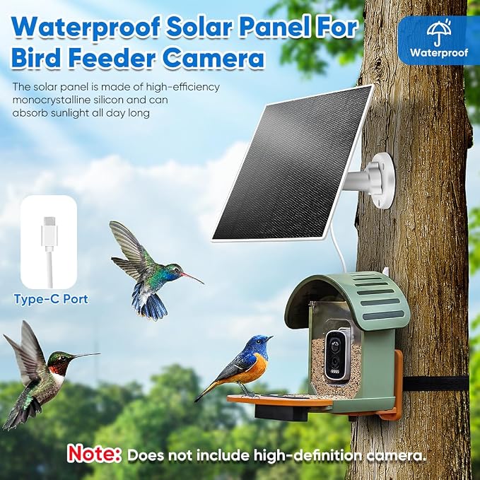 3W Solar Panel for Bird Feeder, Continuously 3W Power - Image 2