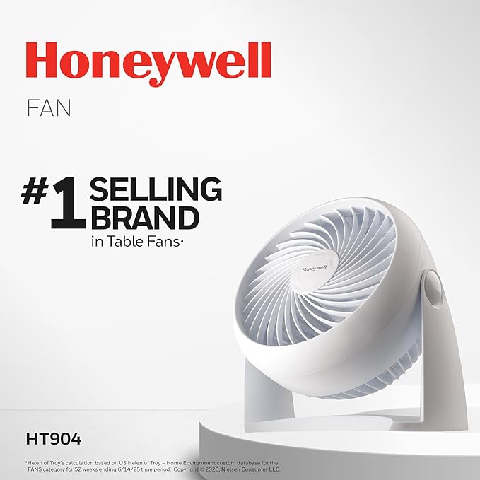 Honeywell TurboForce Air Circulator, Small Tabletop Fan, Quiet Personal Fan - Image 2