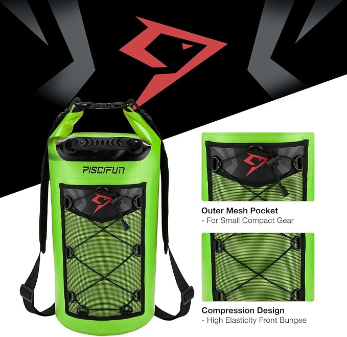Piscifun Dry Bag, Waterproof Floating Backpack 10L/20L/30L/40L - Image 6