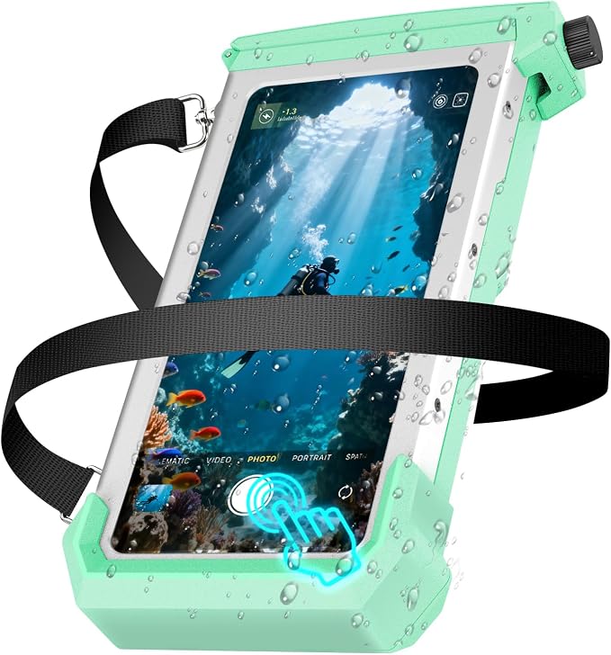 Underwater Phone Case for Snorkeling & Diving, IP68 Waterproof Case for Swimming by Transy
