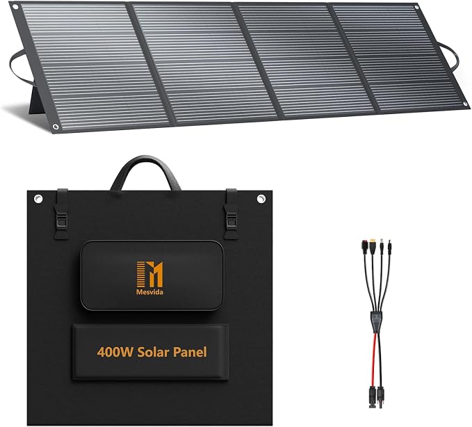 400 Watt Portable Solar Panel IP68 Waterproof ETFE 41V MC4 Output Solar Panels by Mesuvida