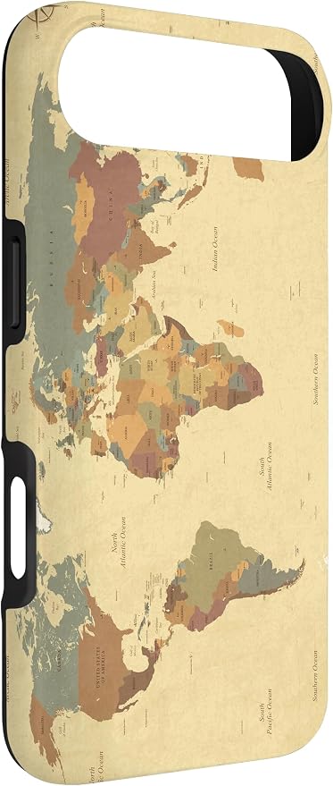 Globe Map Smartphone Cell Cover Gift World Map Pattern Phone Case - Image 2