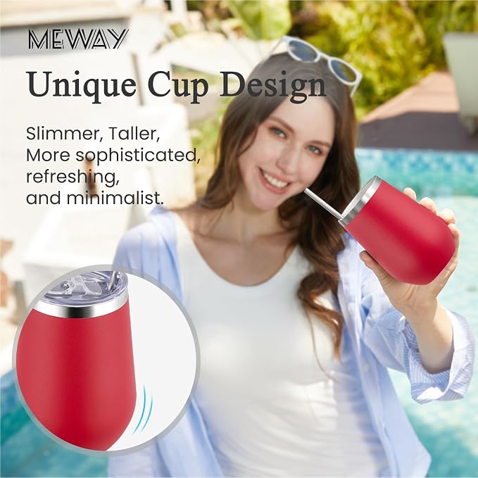 MEWAY Stemless 12oz Insulated Wine Tumbler - Image 4
