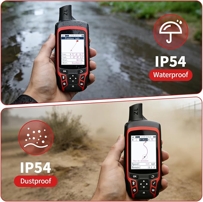 A6 Handheld GPS for Hiking, Rugged Waterproof GPS Navigator - Image 9