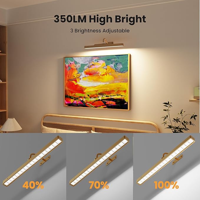Wireless Picture Light Battery Operated, 16in Picture Light - Image 4