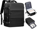 coofay Black Travel Backpack Carry on Flight Approved Mochila De Viaje Personal by coofay