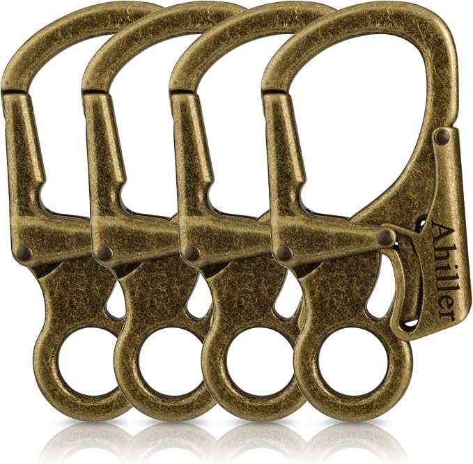 Ahiller Carabiner Clip, Double Anti-Misopening Locking Design, Key Ring Clip by Ahiller