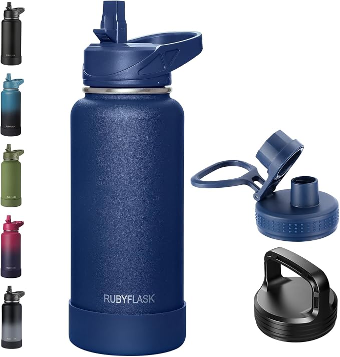 RUBYFLASK 32oz Insulated Water Bottle by RUBYFLASK