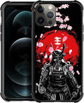 for iPhone 11 Pro Max Case, Sakura Japanese Samurai Pattern Graphic Design Girl by FKBRCL4U