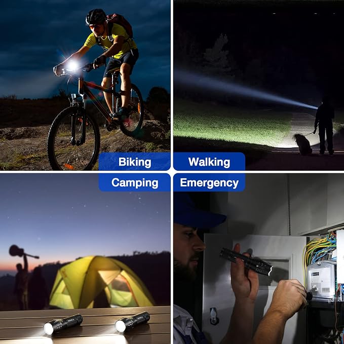 RECHOO 2 Pack LED Flashlights High Lumens - Image 8