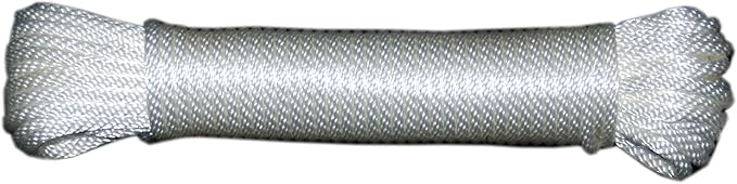 T.W Evans Cordage 44-073 7/32-Inch Solid Braid Nylon Rope 50-Feet Hank by Unknown