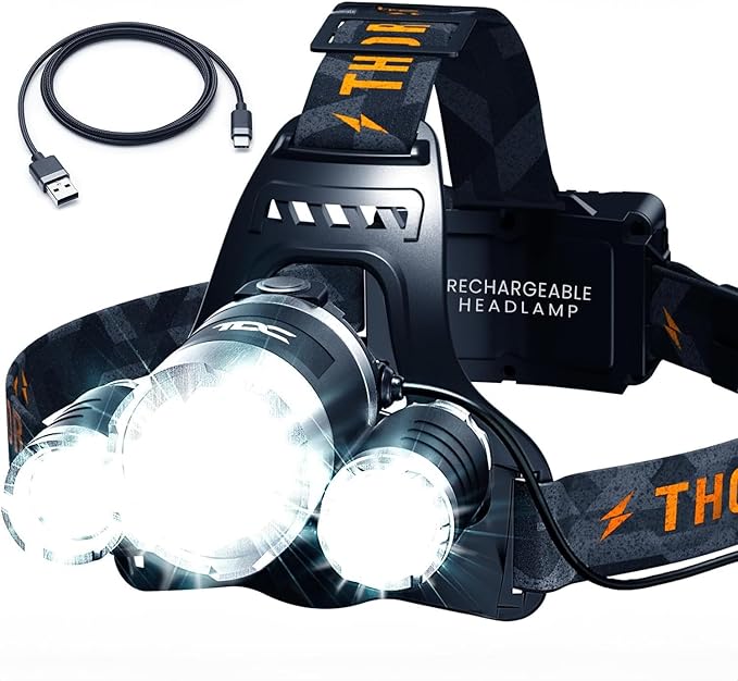 TDC Head Lamp Led Rechargeable Super Bright by TDC