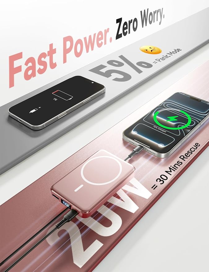 Aobbow Magnetic Portable Charger, 10000mAh - Image 3