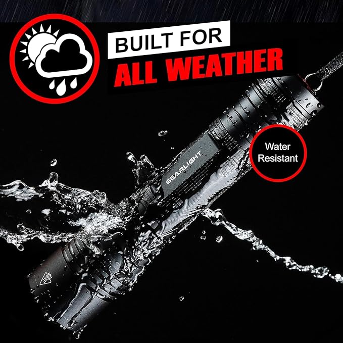 LED Flashlight High Lumens, Tactical Flashlight Battery Powered, Bright - Image 4