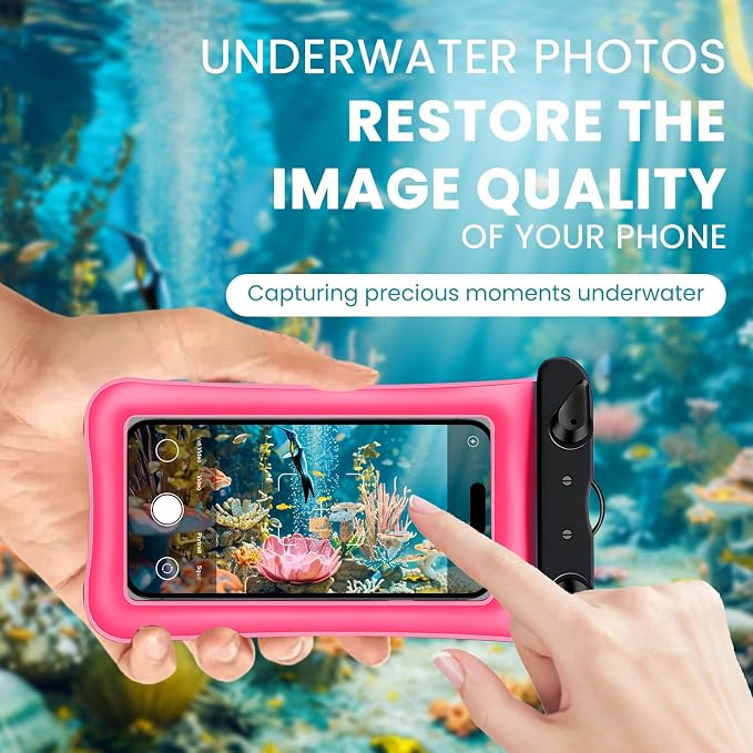2 Pack Waterproof Floating Phone Pouch IPX8 Floatable Waterproof Phone Case - Image 4