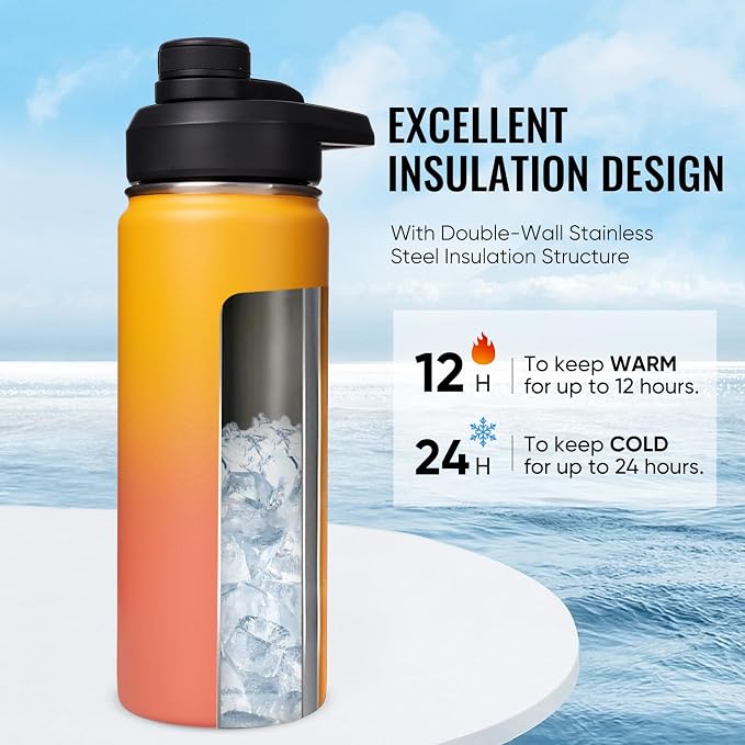 Fijinhom 18 oz Insulated Water Bottle - Image 2