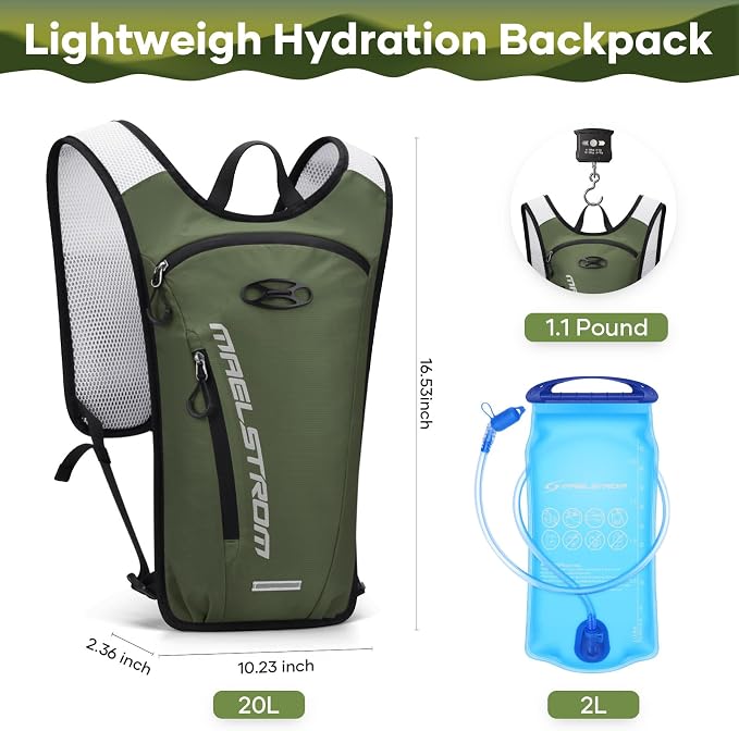 Maelstrom Hydration Backpack, Hiking Backpack - Image 4